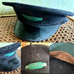 1950s original British Railways guards cap, unrestored condition, loft find