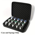 15 Slot Watch Storage Box Hard Shell Zipper Travel Organizer Case Large