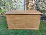 Victorian Antique Pine Blanket Box
