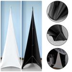 DJ Light Speaker Stand Tripod Double Sided Cover Scrim Spandex Black White