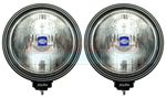 2x HELLA RALLYE 3000 9" BLACK DRIVING LIGHT SPOT LIGHTS SPOT LAMPS +SIDE LIGHT