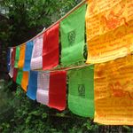 6 Meters 20 Flags Tibetan Buddhist Prayer Flag Artificial Silk Colour Print