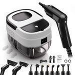 Steam Cleaner, High Pressure Handheld Steamer for Home, 1.6L Water Tank White