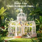 Rolife DIY Miniature House Oxygen Oasis Botanical Garden Model Kit with LED Gift