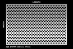 R5 T8 - Custom Size 5mm diameter Perforated Sheet - 3mm thick - No sharp edge