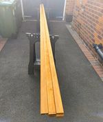 Cedar Wood Strips - 4.8m X 46mm X 13mm - 27 Lengths £6 Per Length - Rough Sawn