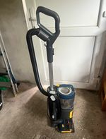 Hoover Upright Bagless Corded Vacuum Cleaner with Hose, Cord Rewind Blue