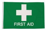First Aid Green Flag (5ft x 3ft)