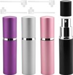 Rietegio 10ML Perfume Atomiser 4PCS Mini Spray Bottle Portable Perfume Dispenser