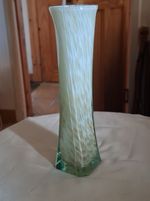 Lavorazione Arte Murano) or European hand-blown art glass Vase. V G Condition.