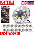 SOLAR POWERED LED LIGHTS FOR GARDEN PATIO PATHWAY STAINLESS STEEL OUTDOOR LIGHT