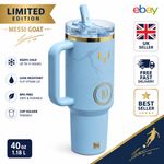 Limited Edition Messi x Stanley GOAT 1913 Quencher ProTour Flip Straw 1.18L Blue