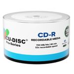 50 Pack ACU-DISC Pro-Series Blank CD-R Recordable 52x Speed 700mb 80mins Discs