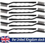 10Pcs Small Stainless Steel Wire Brush Set DIY Paint Rust Removal Cleaning Tool