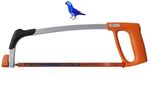 BAHCO 317 Heavy Duty Metal Hacksaw (300mm) 12" With 24TPI Sandflex Metal Blade
