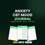 Anxiety Journal A5 CBT Mood Tracker Kit with Stickers Cards Bookmarks Worksheets