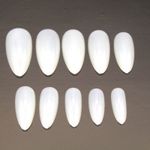 Natural Almond False Nails Full Cover Opaque Nails 500pcs in 10 sizes UK
