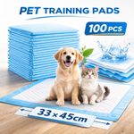 100pcs Puppy Training Trainer Train Pads Toilet Pee Wee Poo Dog Pet Cat Mats UK