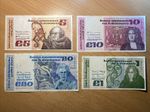 Set of 4 Irish  Banknotes.