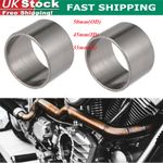 2X Universal 45mm ID 50mm OD Motorcycle Exhaust Muffler Pipe Gasket Graphite