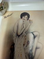 Vintage Schweppes Advertising Poster Art Deco Lady