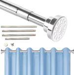 Heavy Duty Extendable Telescopic Shower Curtain Pole Rail Rod Bath Door Window