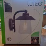 LUTEC Traditional Outdoor Wall Lantern Black-Rust E27 40W IP44 Patio