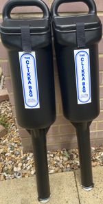 2 x JL Golf RIGID clikka tube.  60 balls collector shag bag retriever practice