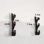 1/2/3 Tier Sword Display Stand Wall Mount Wooden Wall Display Weapon Rack Frame