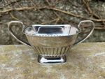 Antique Silver plated Sugar Bowl, Sheffield England, 7 cm high.