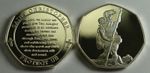 St Christopher Protect Us Collectors Album/Token/Medal .999 Silver. Christianity