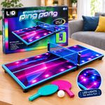 LED Championship Electronic Tabletop Ping Pong Game Indoor Xmas Gift For Kids UK
