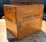 Vintage Record Box Storage 33 RPM 12" Abbey Road Recording Studios Beatles