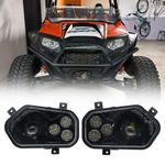 LED Headlights For Polaris RZR 4 900 EPS Limited 2014 MRZR XP 4 900 MV 2013-2016
