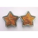 JDM Yellow Star-Shaped Indicator Marker Lamps Set - 90mm 12V5W