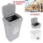 53 litre pet food dry container animal cat dog storage bin box scoop basket