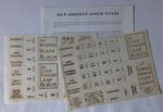 STANLEY GIBBONS STAMP ALBUM SELF-ADHESIVE STICKER SHEETS, VARIOUS AVAILABLE