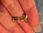 Vintage 14K Solid Gold J.M. Fisher (JMF) Crossed Golf Clubs 3D Charm – Retro Spo