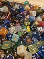 500g Mixed Bulk Bag Assorted Polyhedral Dice Poly D&D RPGs