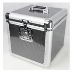 Night Shift 12" LP Vinyl Heavy Duty Record Box Flightcase 100 (black & silver)