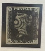 Queen Victoria SG2 1d Black plate 8 GC