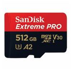 512GB SanDisk Extreme Pro MicroSD Memory Card Class 10 100MB/s w/ SD Adapter