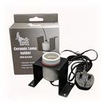 Essex Reptile Ceramic Lamp Holder with Bracket - Inline switch - E27 Fitting