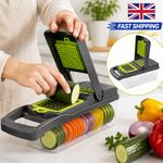 14 in 1 Vegetable Chopper Manual Food Processor Veggie Slicer Dicer Mandoline