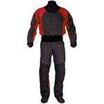Nookie Fusion Drysuit - GLIDESKIN NECK & Latex Cuffs UK Made RED/BLACK