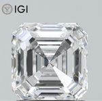 IGI Certified Lab Grown CVD Diamond Asscher Cut 1.51 Ct E Color VVS2 Clarity