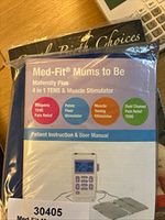 Med-Fit 4-in-1 TENS & Muscle Stimulator Machine, White, MPN 30405 BRAND NEW