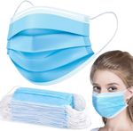 100PCS Disposable Face Masks Nose Mouth Coverings 3-Layer Surgical Dust Mask UK