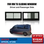 For VW T5 T6 Window Glass Driver & Passenger Sliding 1130*570mm Pair left Right