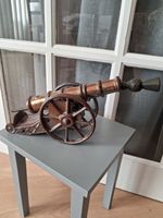 Vintage Cannon Poker Holder Cast Iron Lustre Thistle Topped Poker